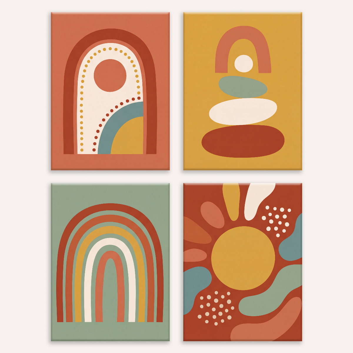 Mid Century Forms - Number Artist Paint by Numbers Kits