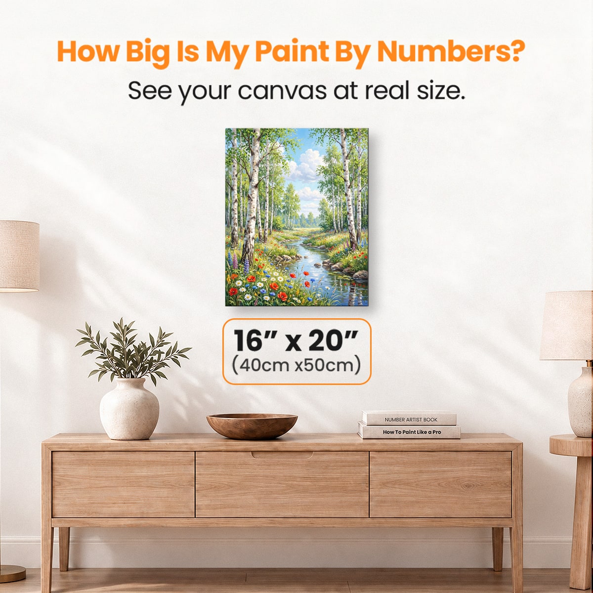 Birch Spring - Number Artist Paint by Numbers Kits