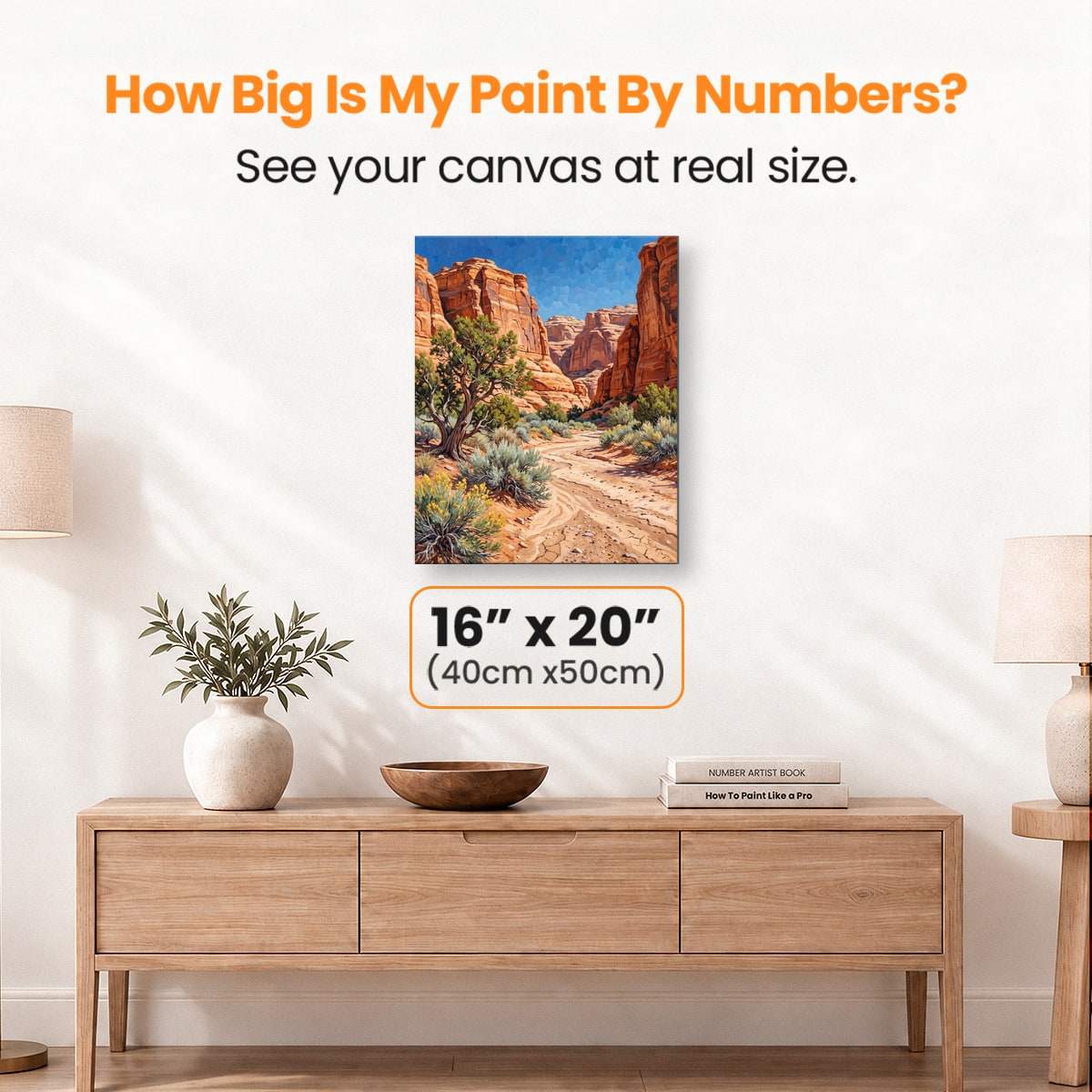 Canyon Glow - Number Artist Paint by Numbers Kits
