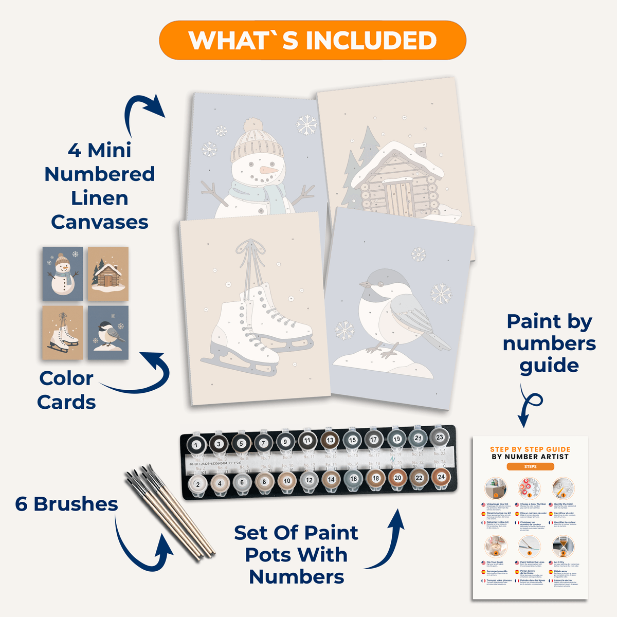 Winter Cozy - Number Artist Paint by Numbers Kits