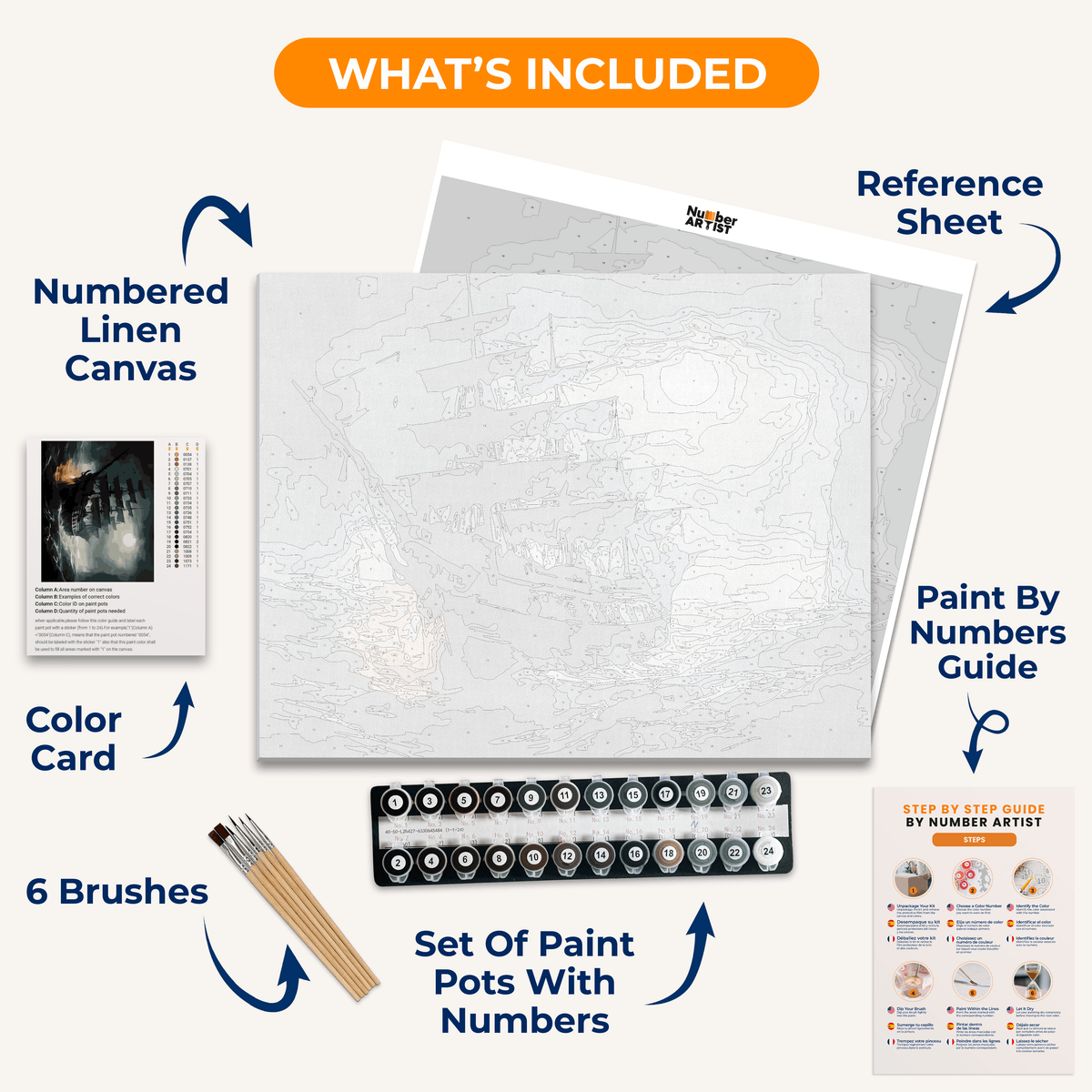 Dead Man's Ship - Number Artist Paint By Numbers Kits