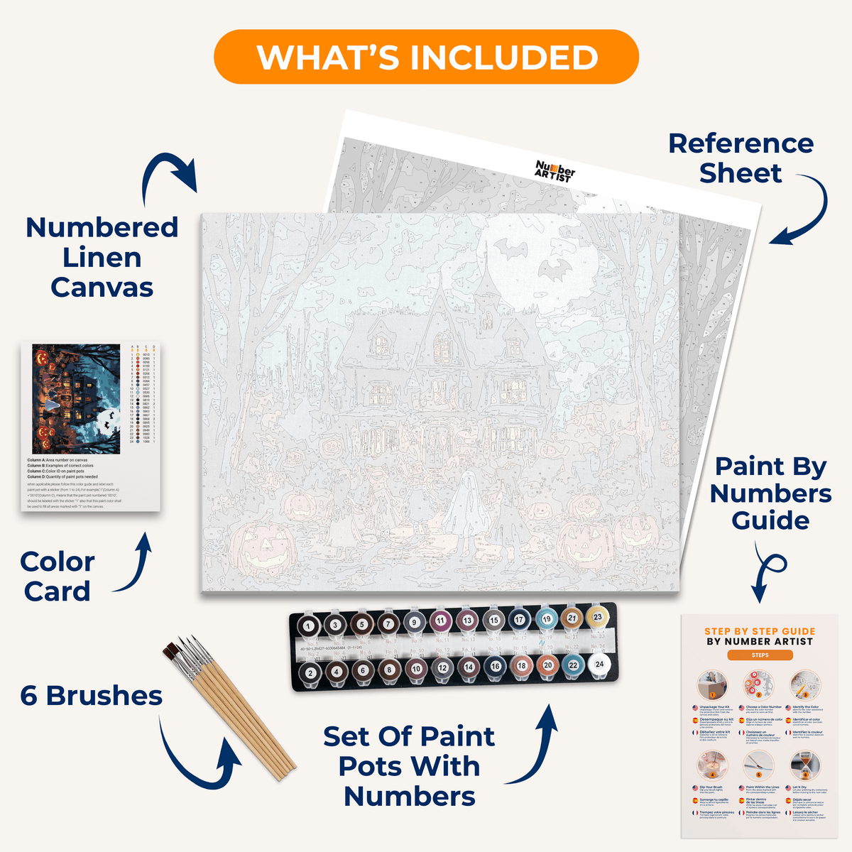 Halloween Night - Number Artist Paint by Numbers Kits