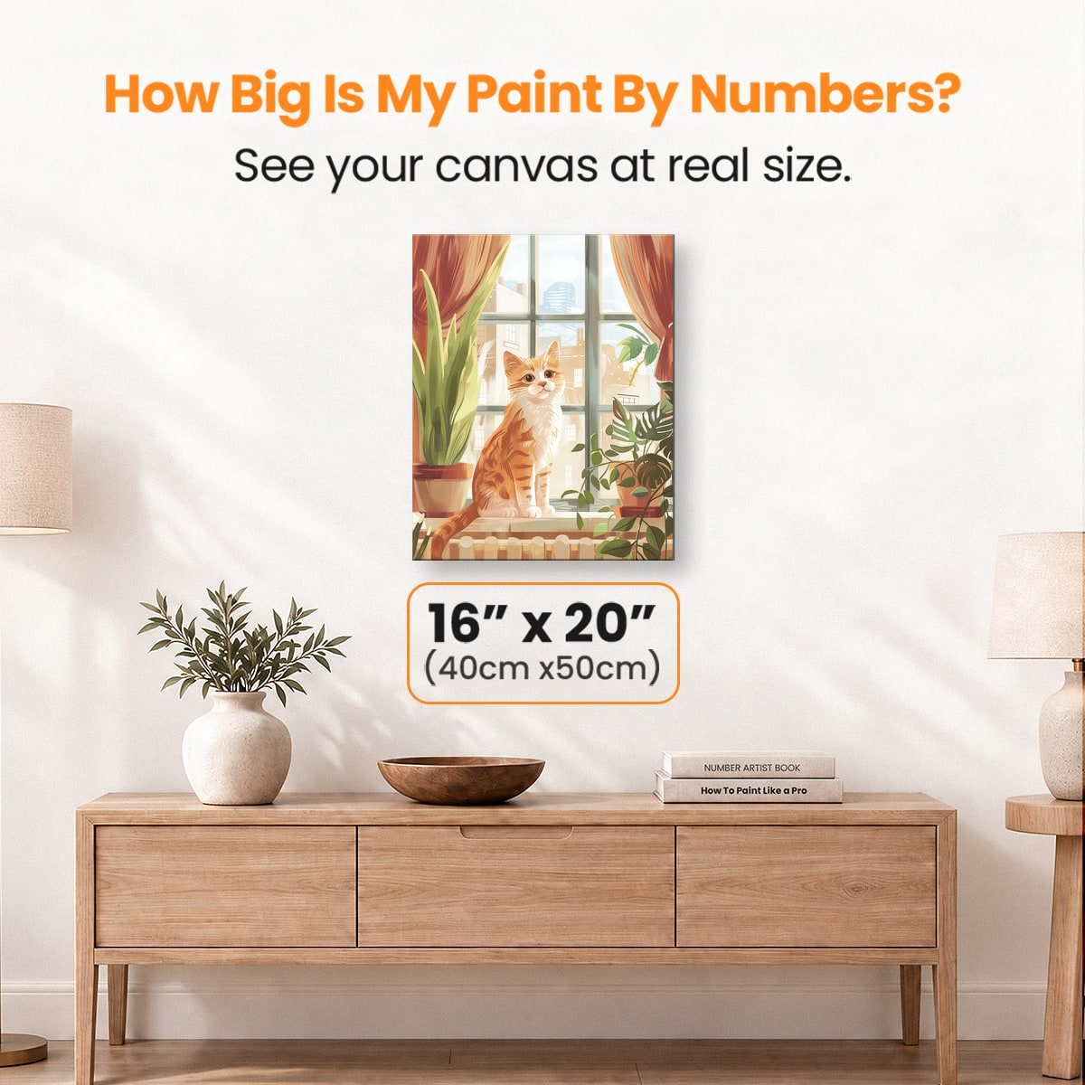 Windowsill Kitten - Number Artist Paint by Numbers Kits