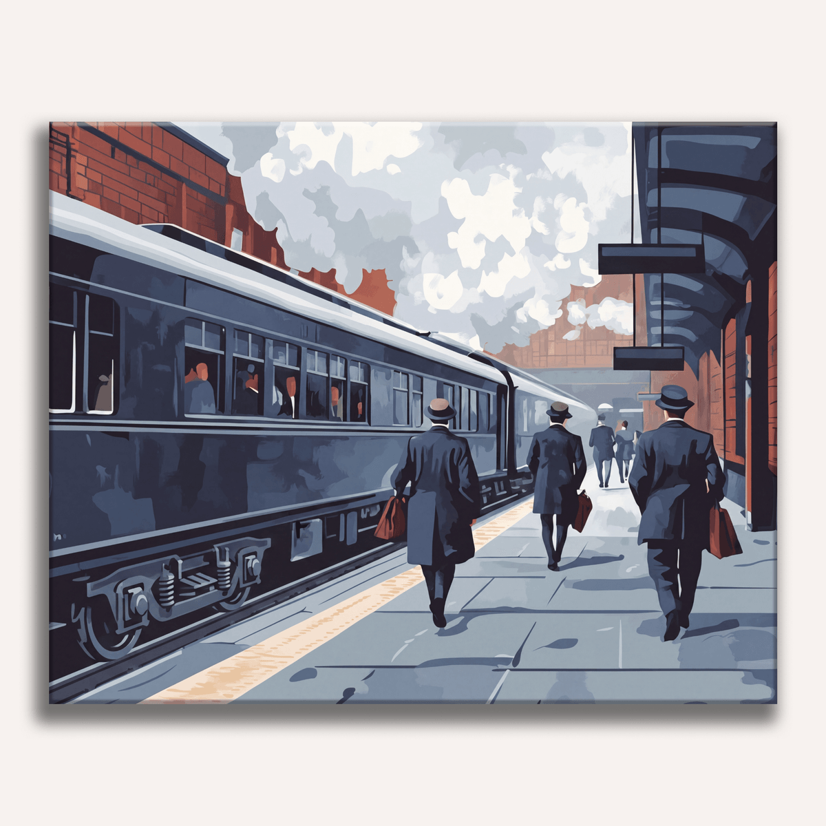 Old Train Station - Number Artist Paint by Numbers Kits