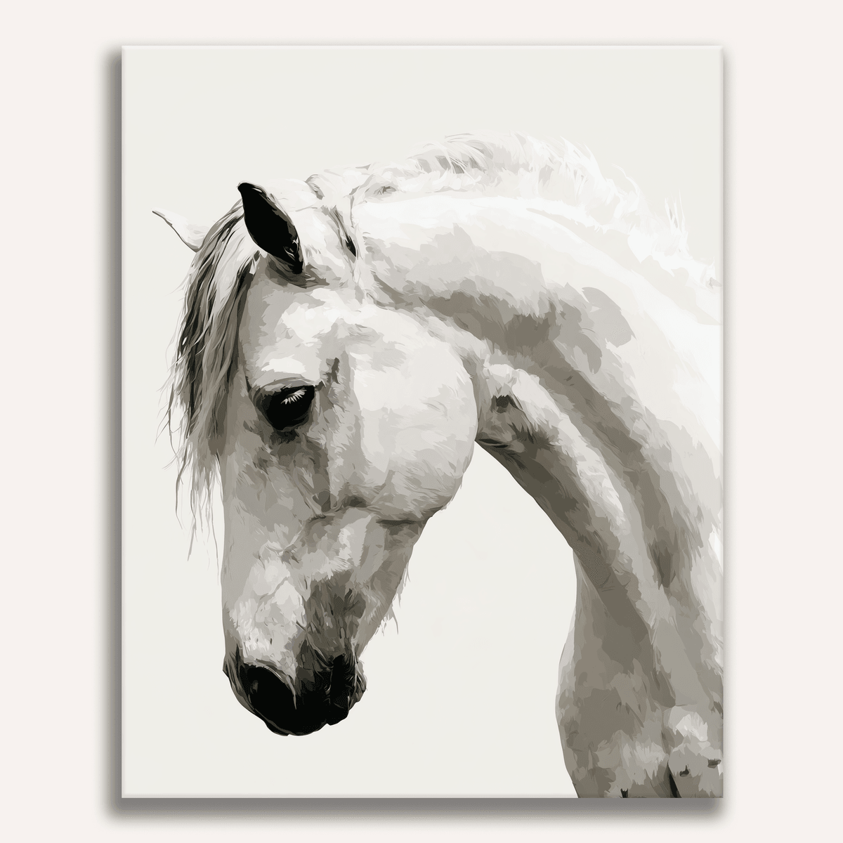 White Mane - Number Artist Paint by Numbers Kits