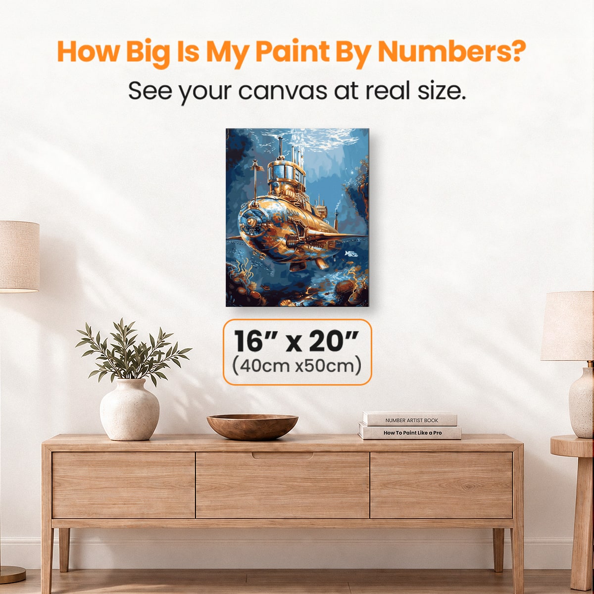 Steampunk Sub - Number Artist Paint by Numbers Kits