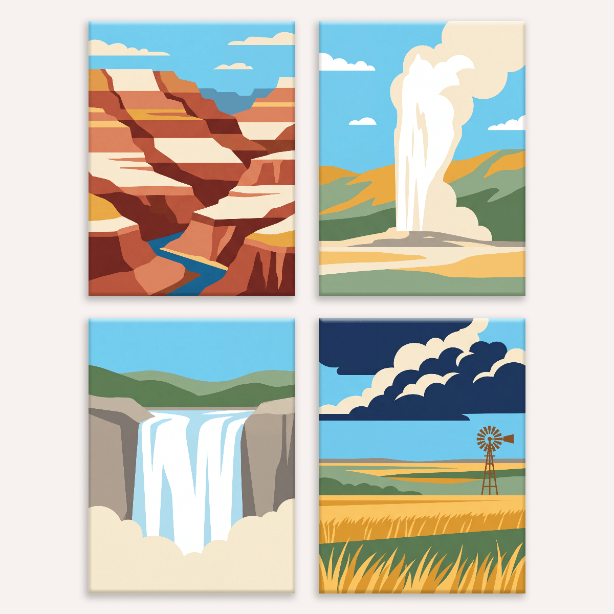 National Park Wonders - Number Artist Paint by Numbers Kits