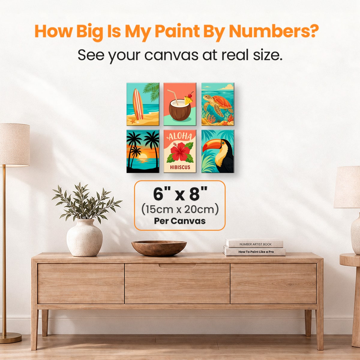 Aloha Vibes - Number Artist Paint by Numbers Kits