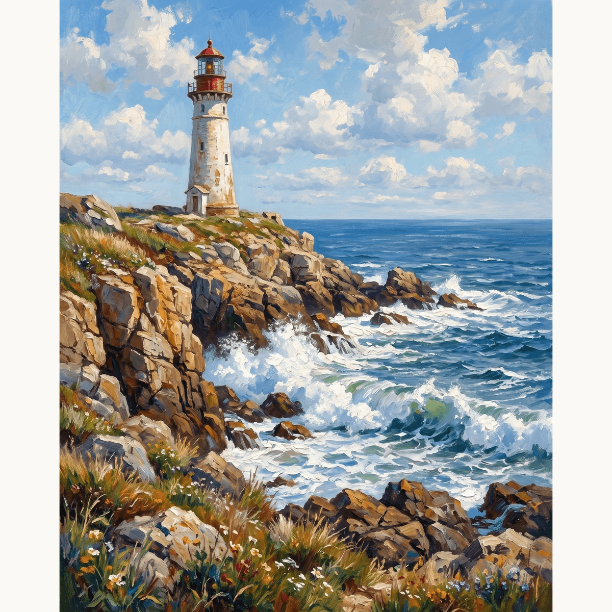 Lighthouse Point Hope - Number Artist Paint by Numbers Kits
