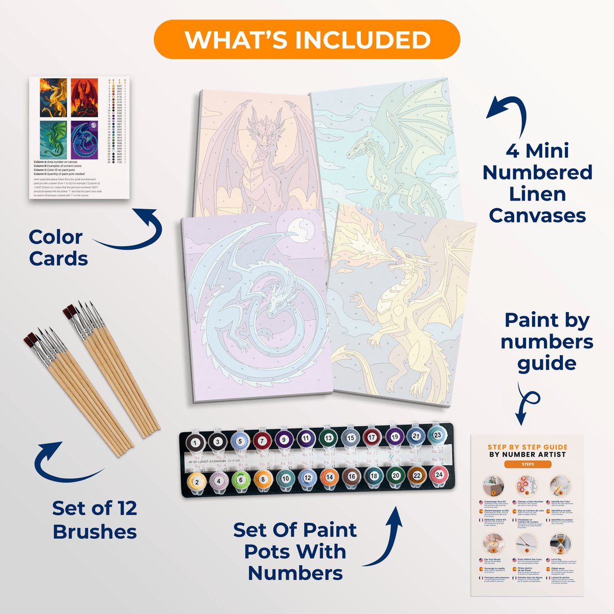 Dragon Lords - Number Artist Paint by Numbers Kits