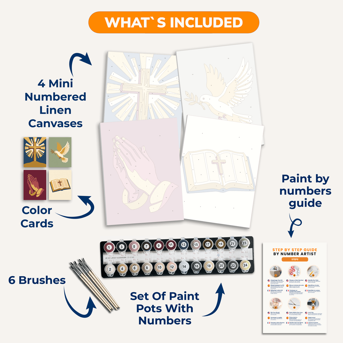 Prayer and Scripture - Number Artist Paint by Numbers Kits