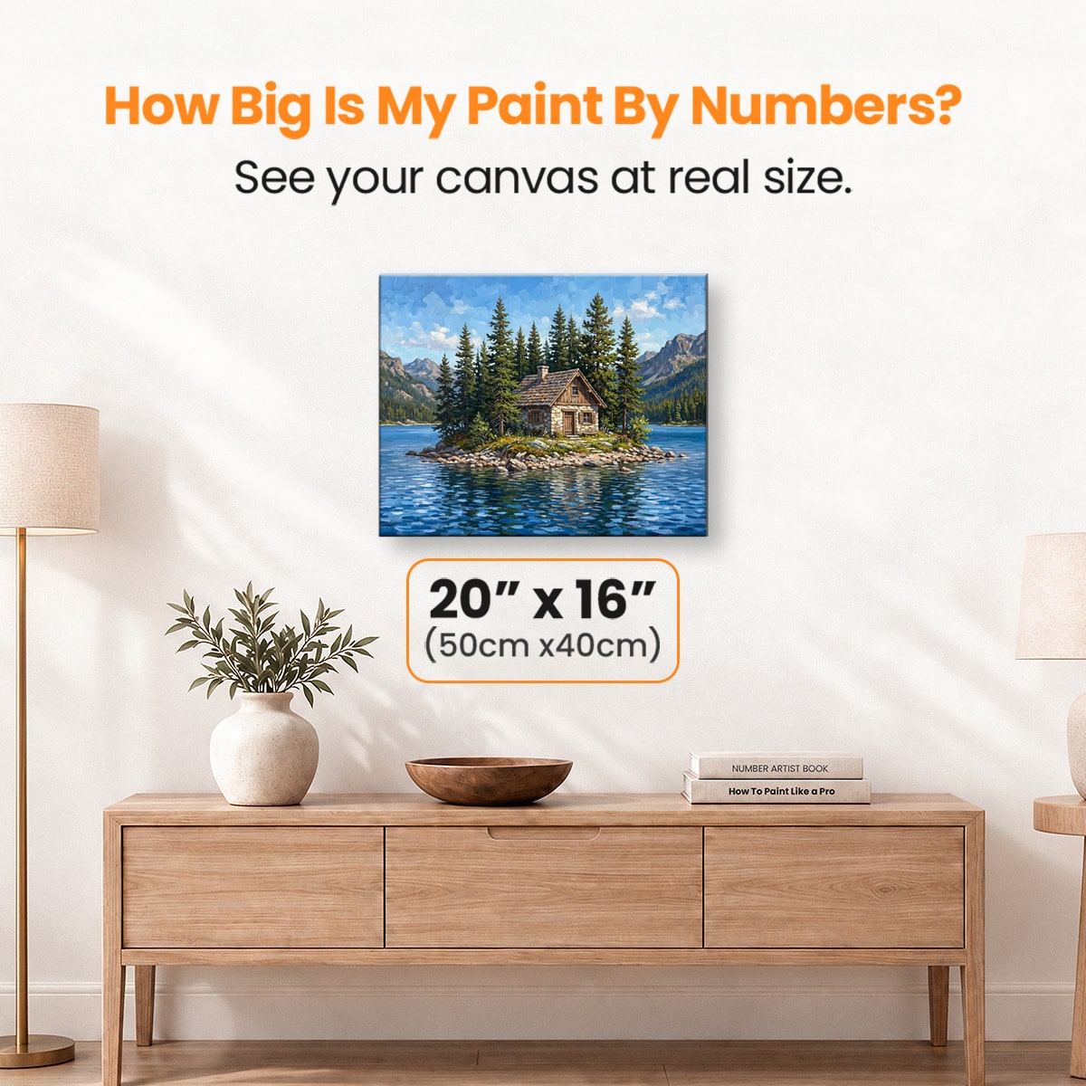 Island Cottage Escape - Number Artist Paint by Numbers Kits