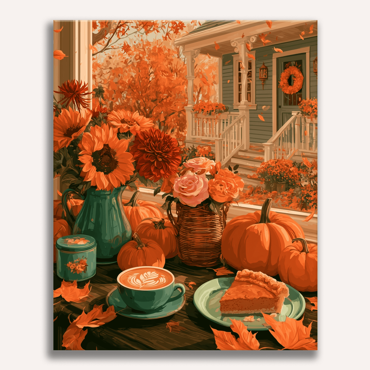 Fall Coziness - Number Artist Paint by Numbers Kits