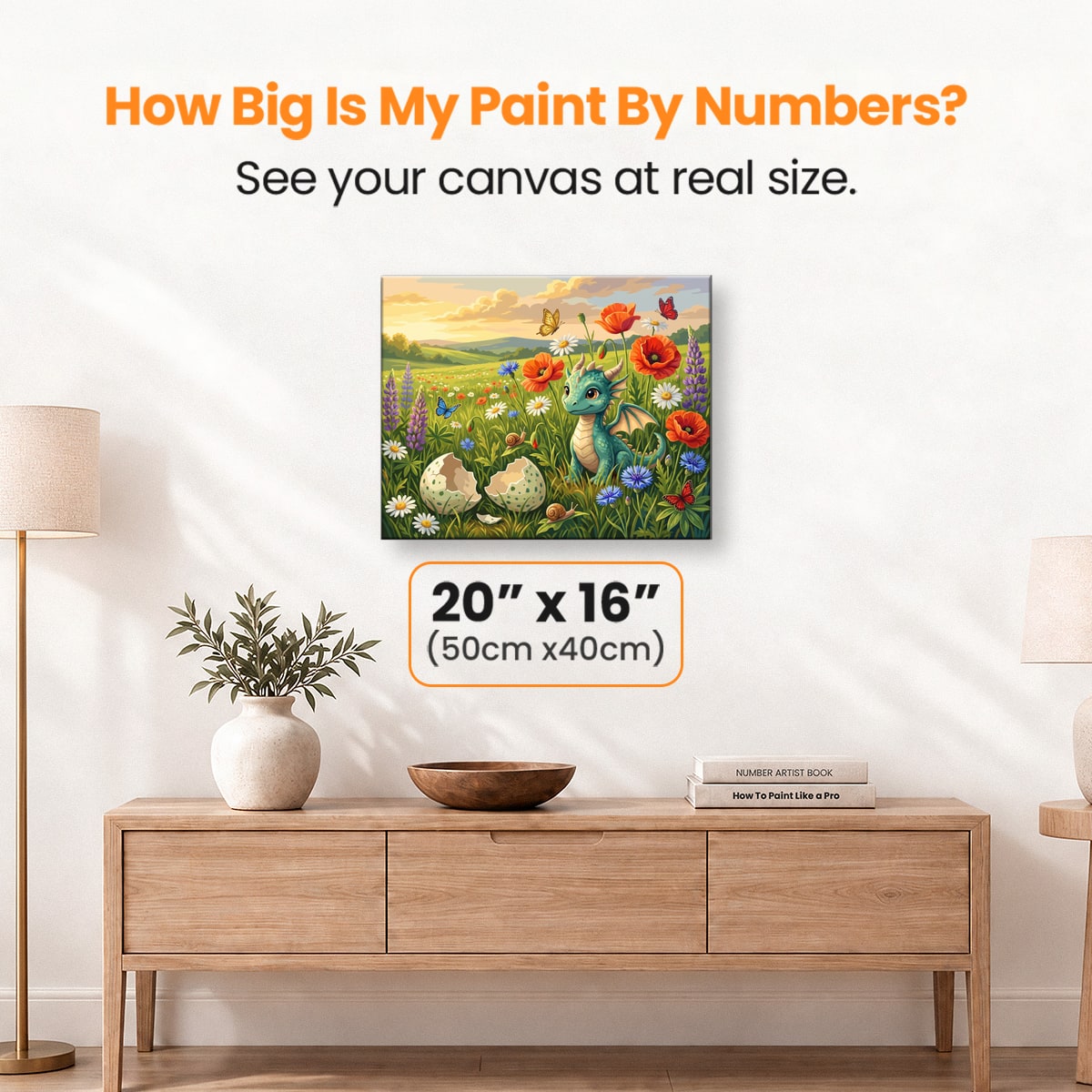 Baby Dragon Wonder - Number Artist Paint by Numbers Kits