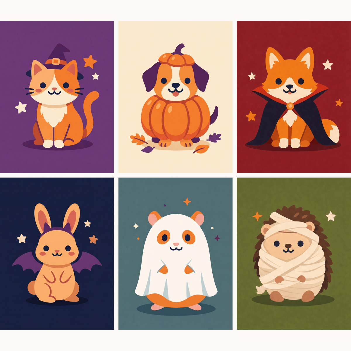 Halloween Pets - Number Artist Paint by Numbers Kits