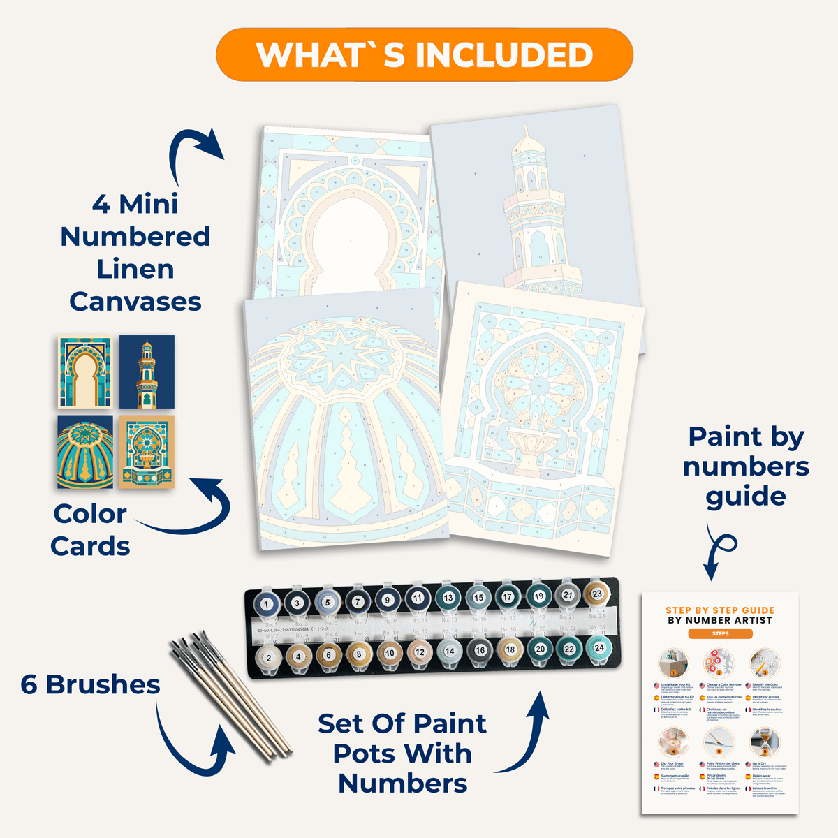 Islamic Architecture - Number Artist Paint by Numbers Kits