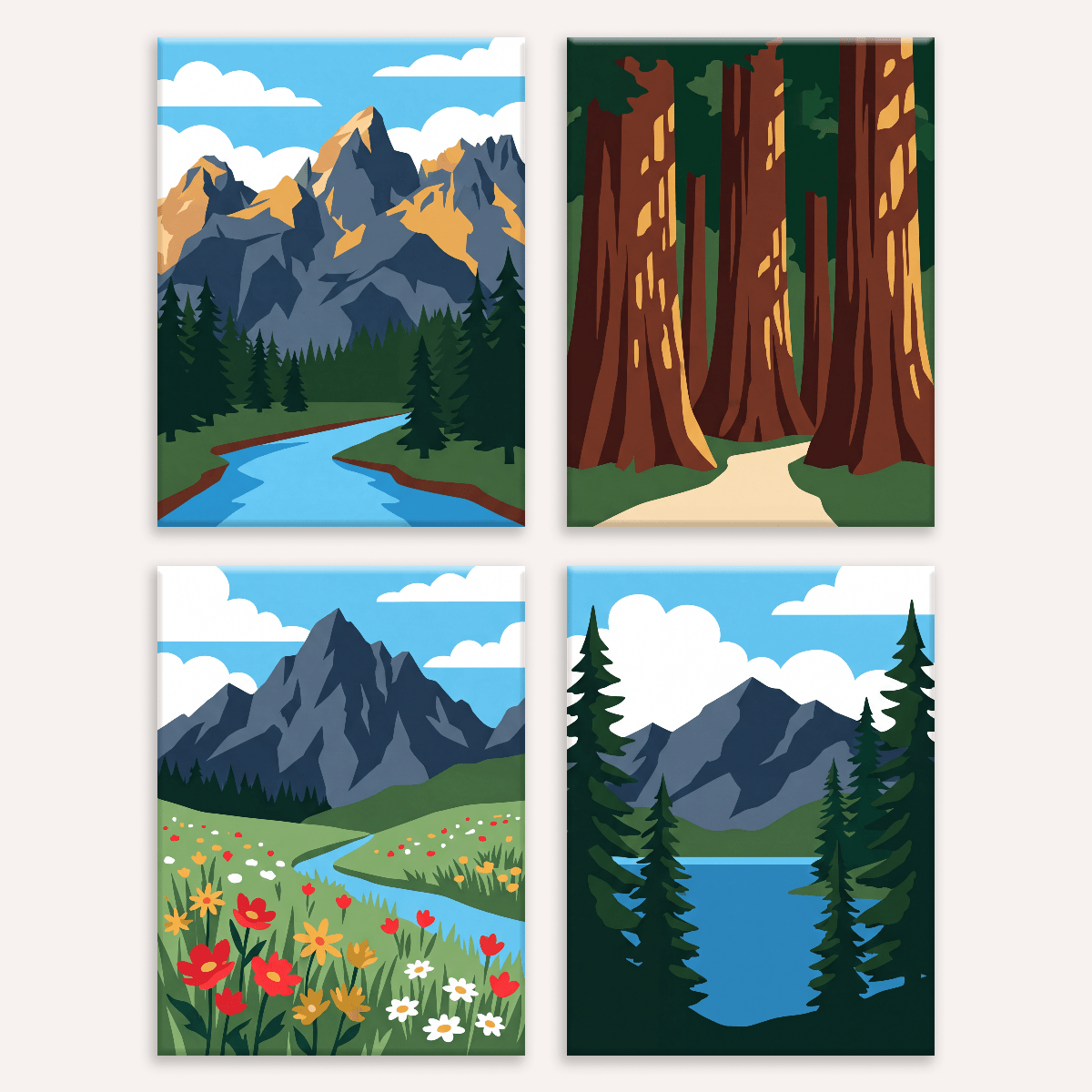 Mountain Serenity - Number Artist Paint by Numbers Kits