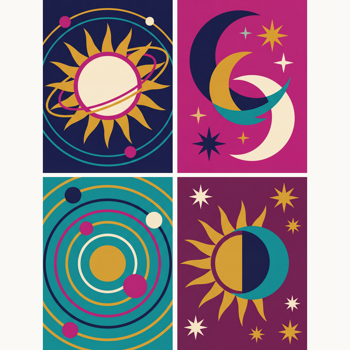 Celestial Geometry - Number Artist Paint by Numbers Kits