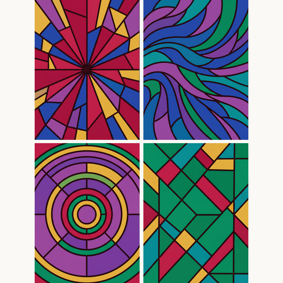 Kaleidoscopic Geometry - Number Artist Paint by Numbers Kits