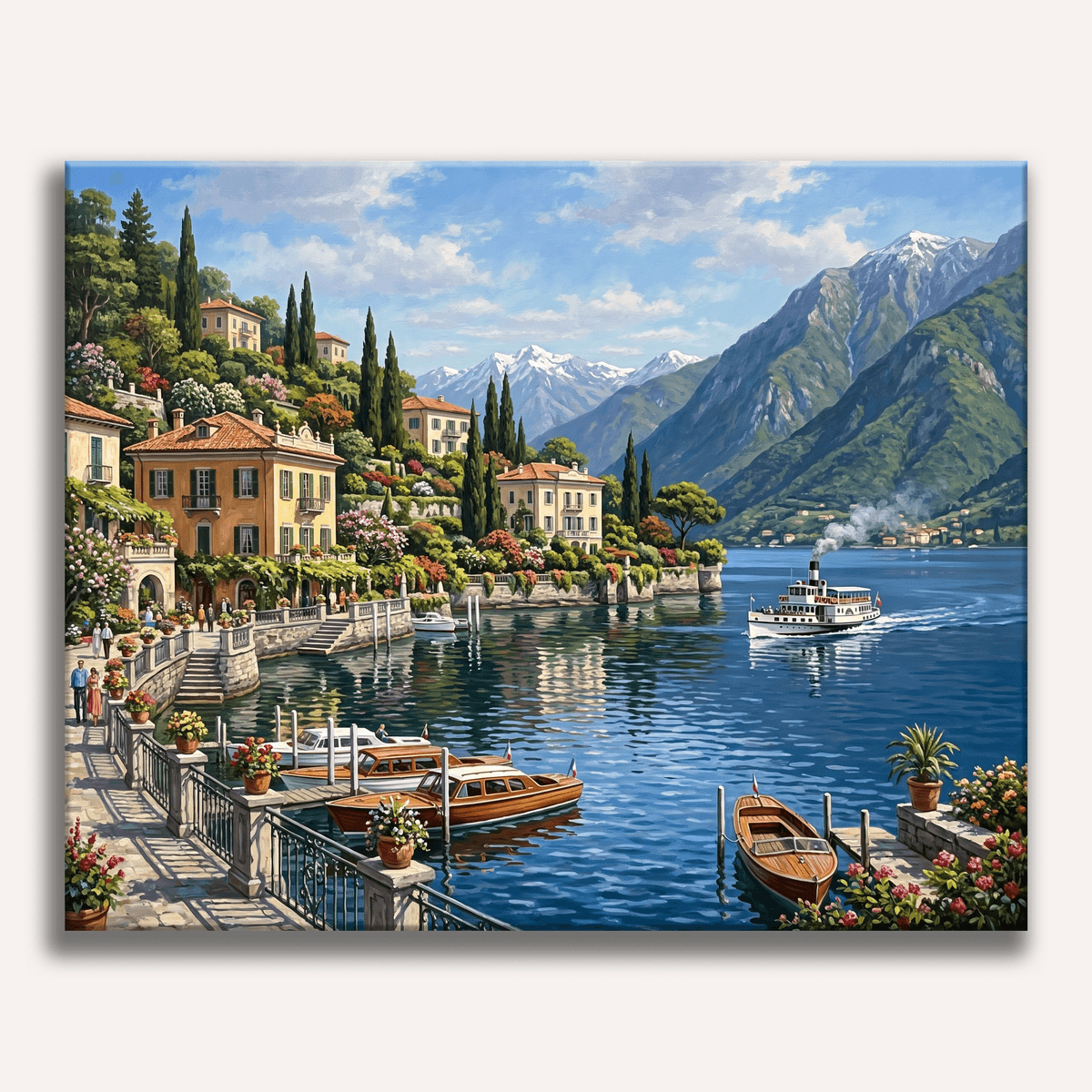 Lake Como Villas - Number Artist Paint by Numbers Kits