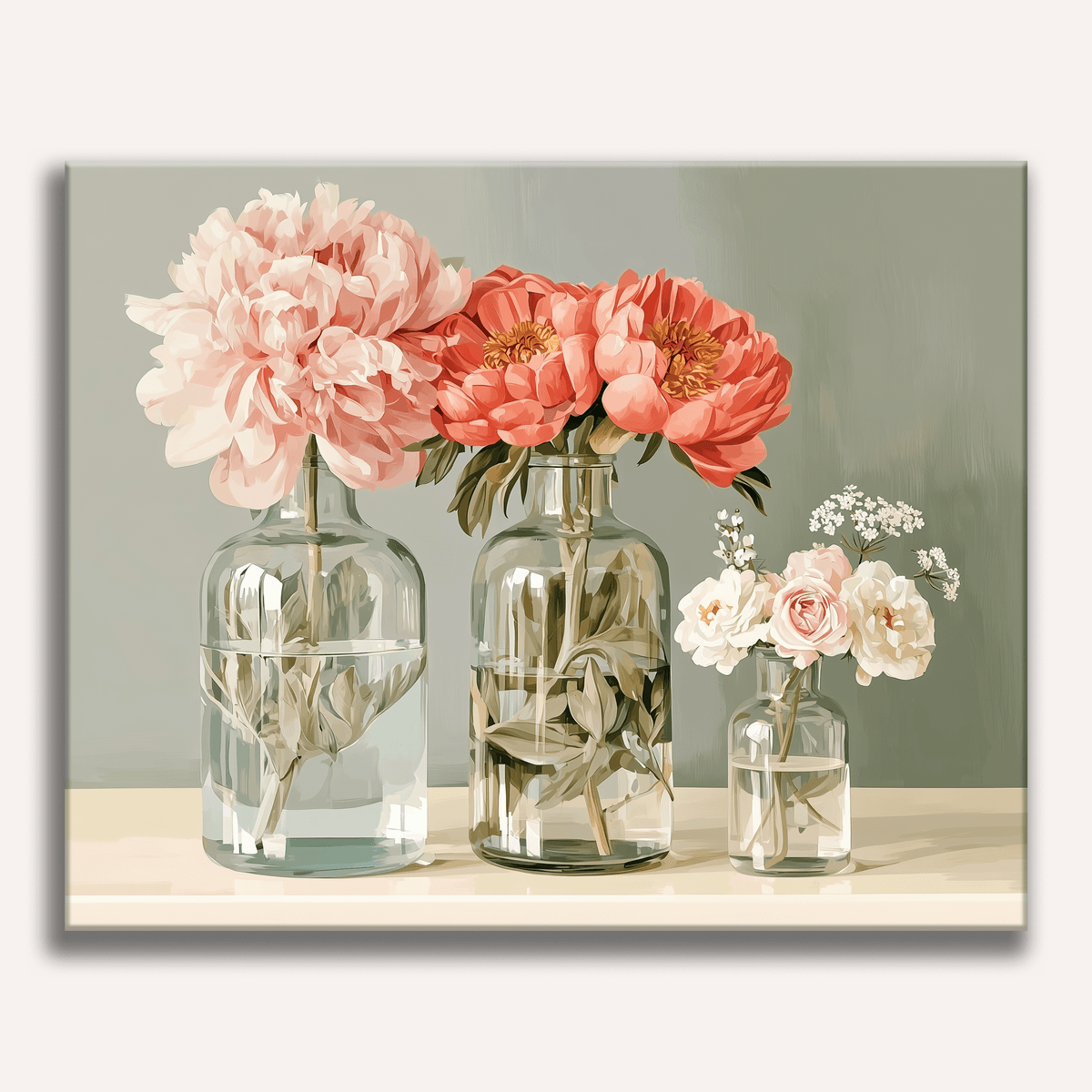 Floral Glass - Number Artist Paint by Numbers Kits
