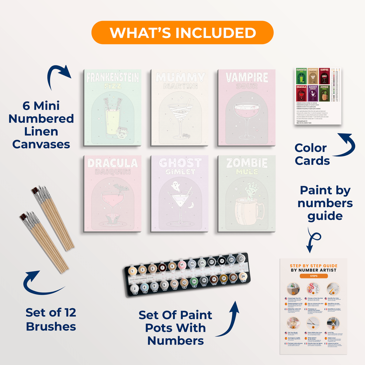 Spirits and Spooks - Number Artist Paint by Numbers Kits