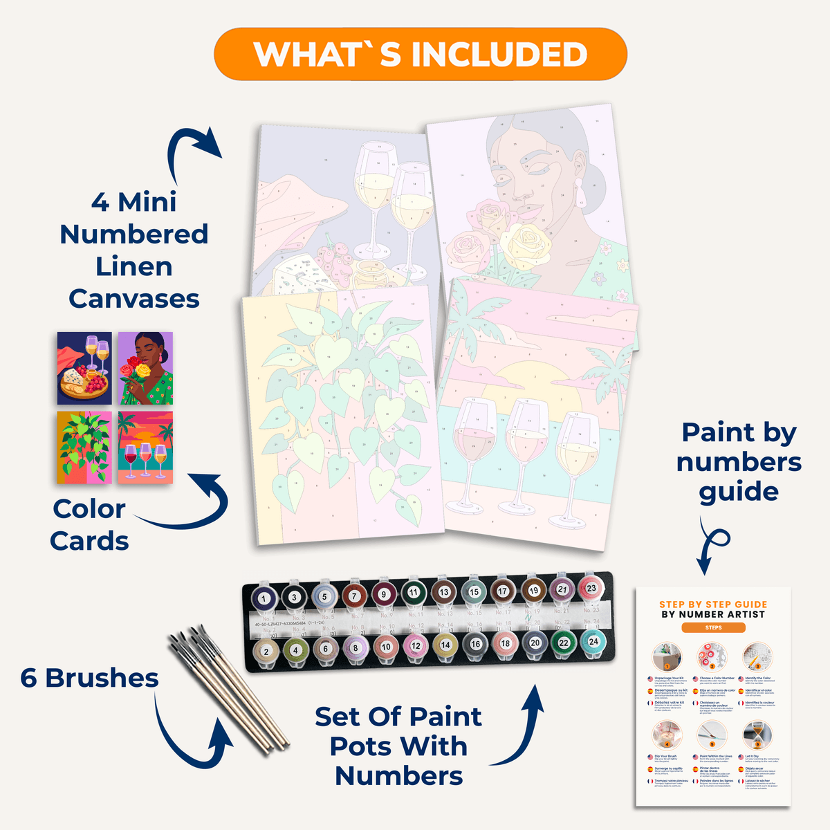 Sunset Sip - Number Artist Paint by Numbers Kits