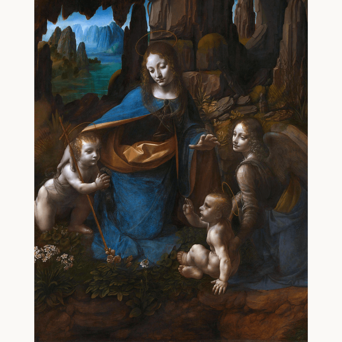 The Virgin of the Rocks by Leonardo da Vinci - Number Artist Paint by Numbers Kits