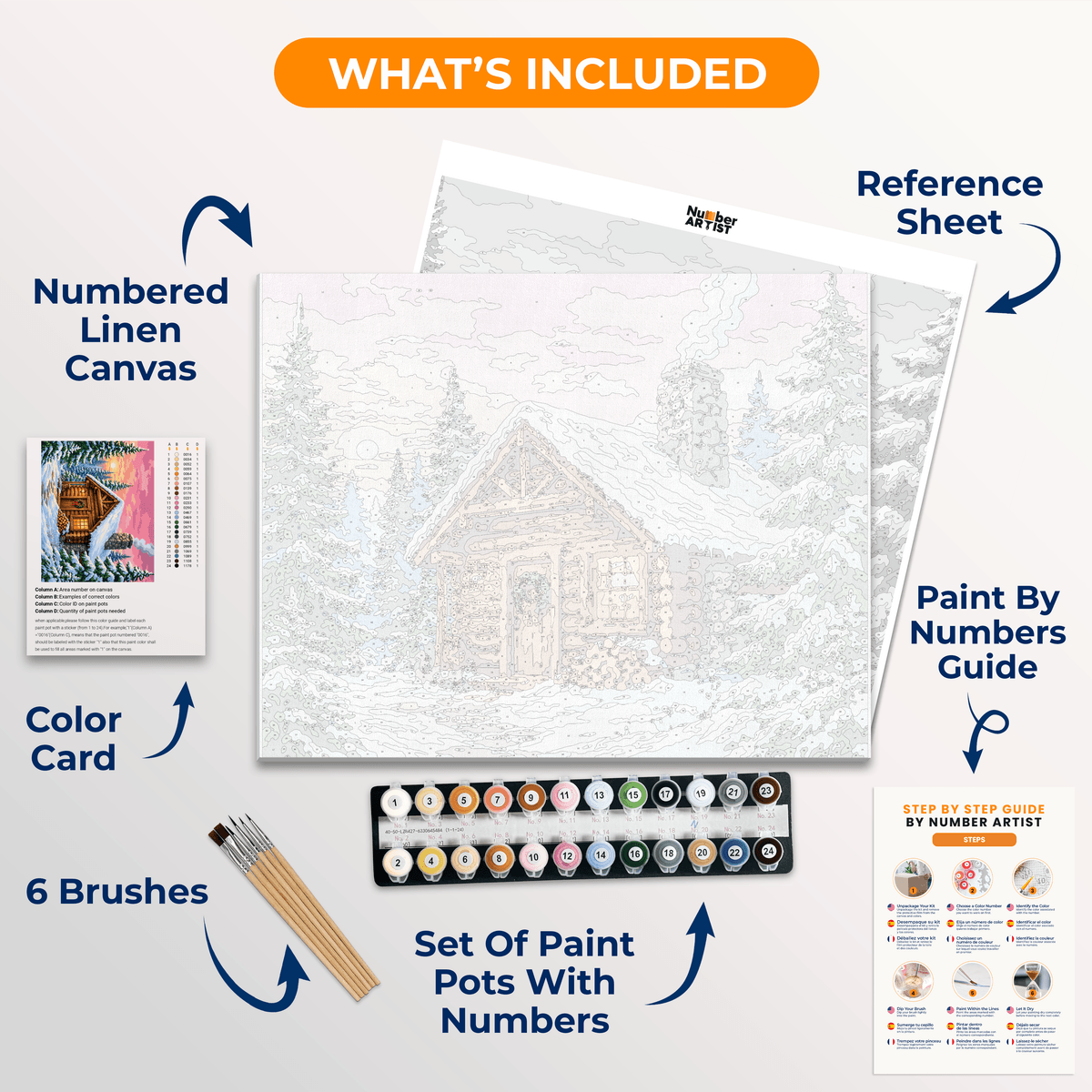 Cozy Hideaway - Number Artist Paint by Numbers Kits