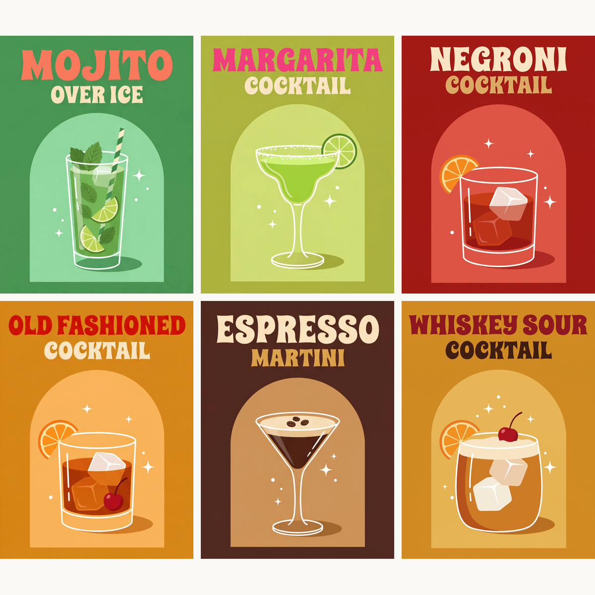 Cocktail Club - Number Artist Paint by Numbers Kits
