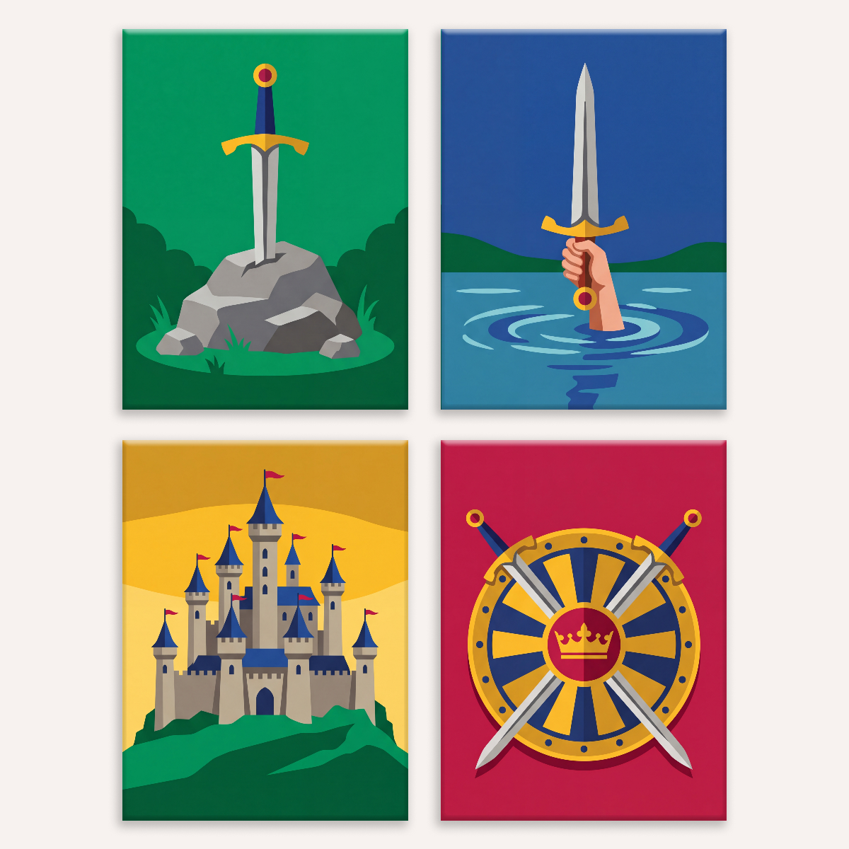 Arthurian Legend - Number Artist Paint by Numbers Kits