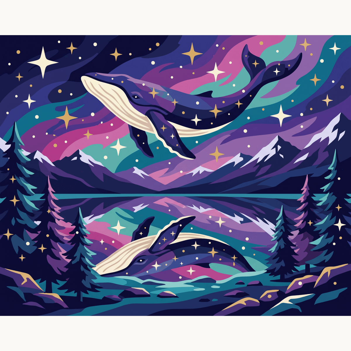 Starry Whale Dreams - Number Artist Paint by Numbers Kits