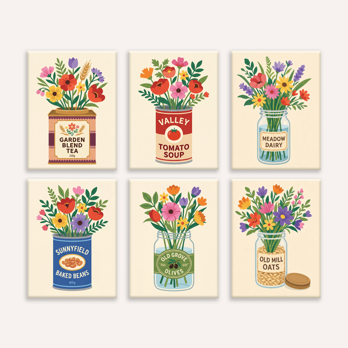 Pantry Blooms - Number Artist Paint by Numbers Kits
