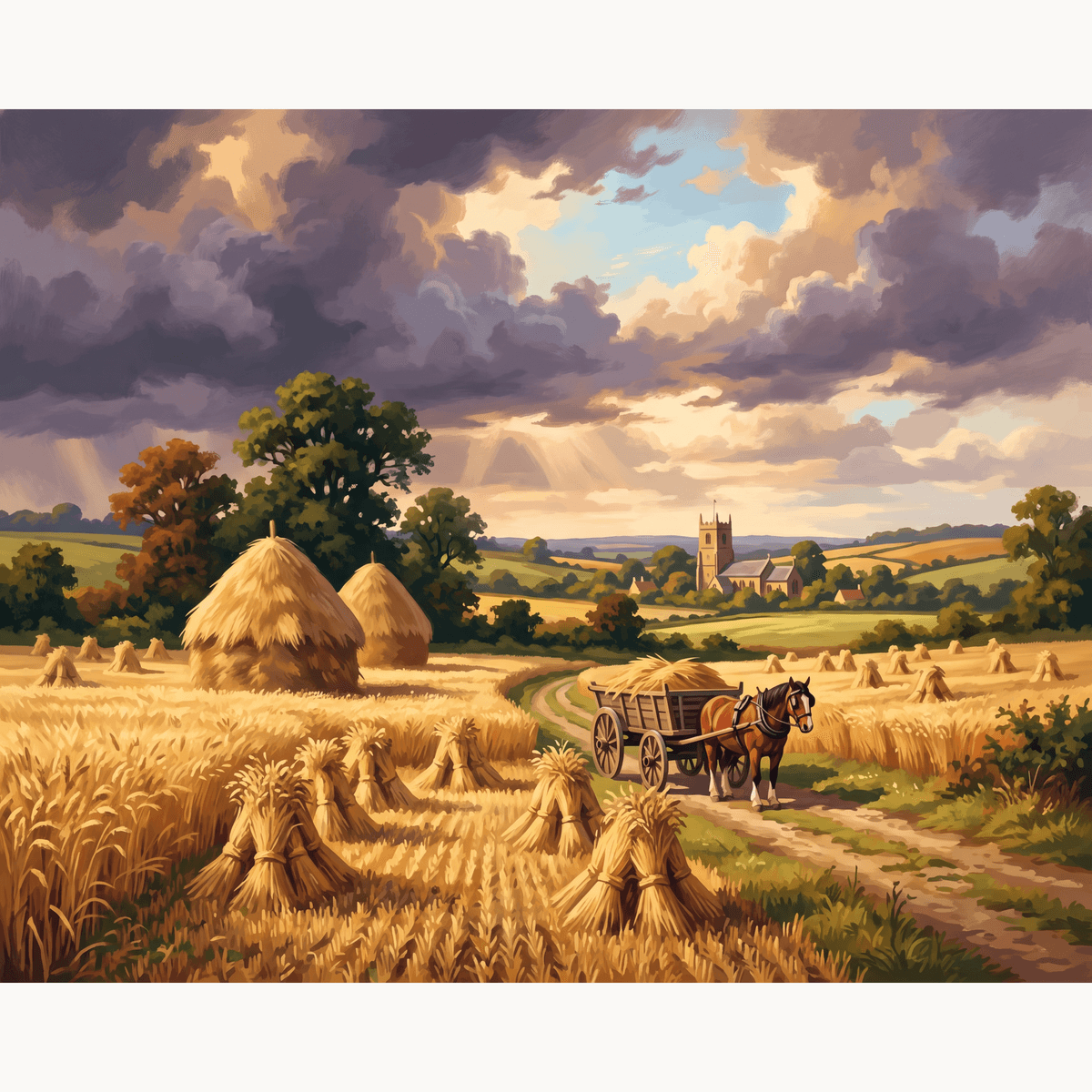Harvest Home Gold - Number Artist Paint by Numbers Kits