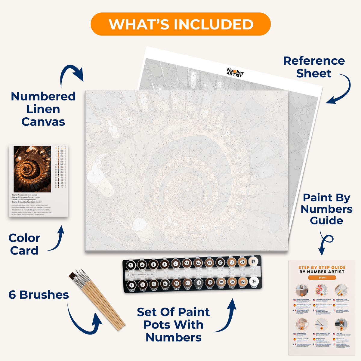 Endless Spiral - Number Artist Paint by Numbers Kits