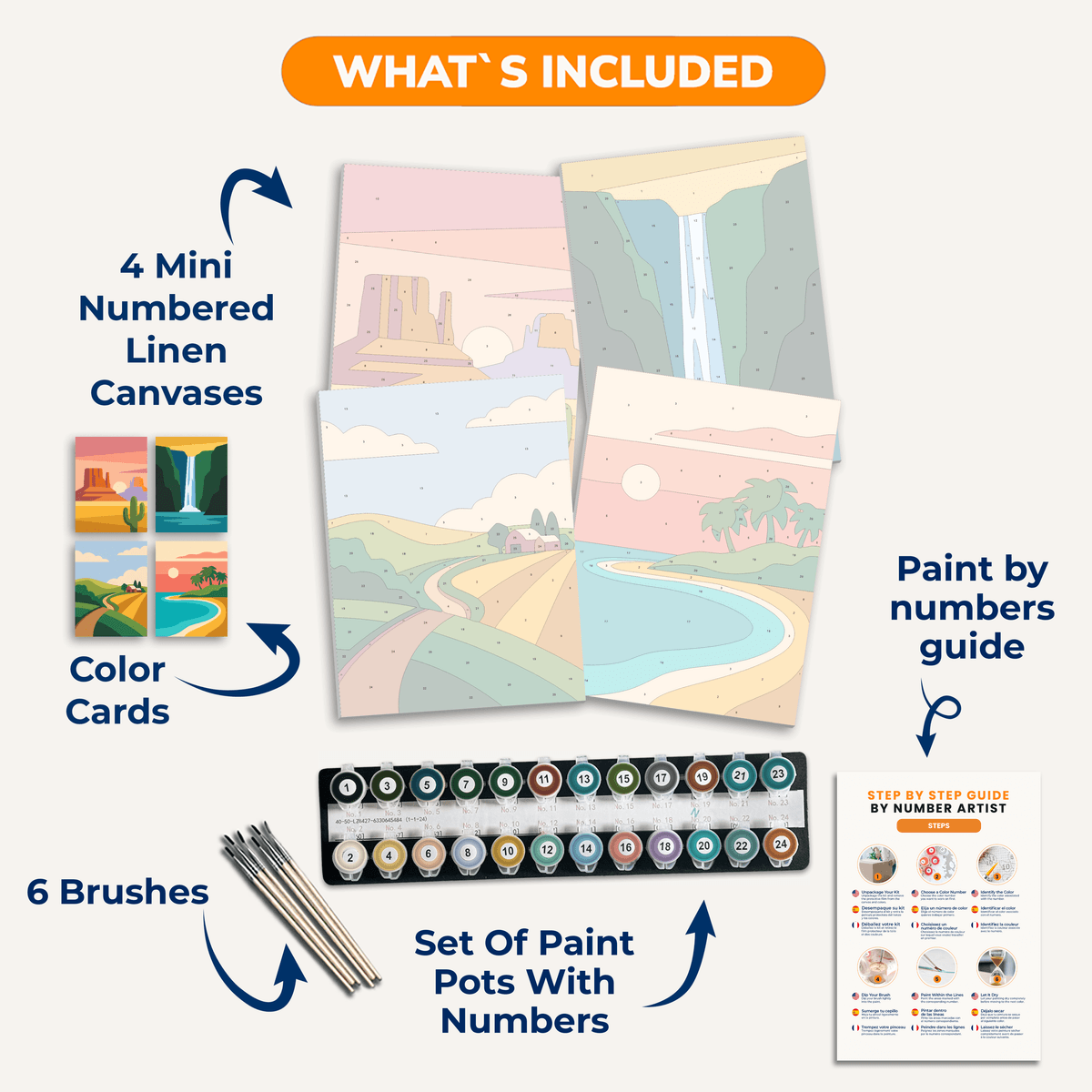 Distant Lands - Number Artist Paint by Numbers Kits