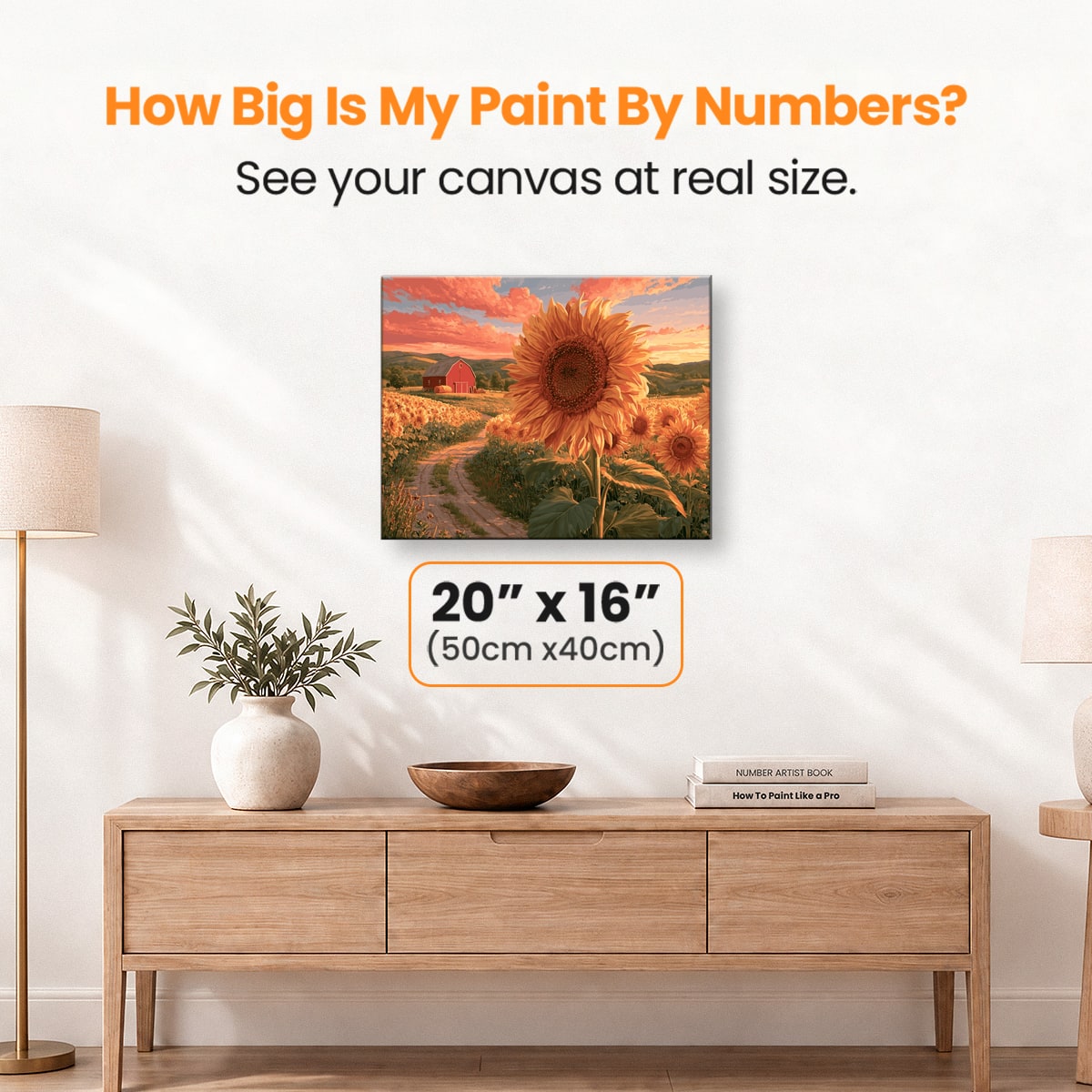 Golden Landscape - Number Artist Paint by Numbers Kits