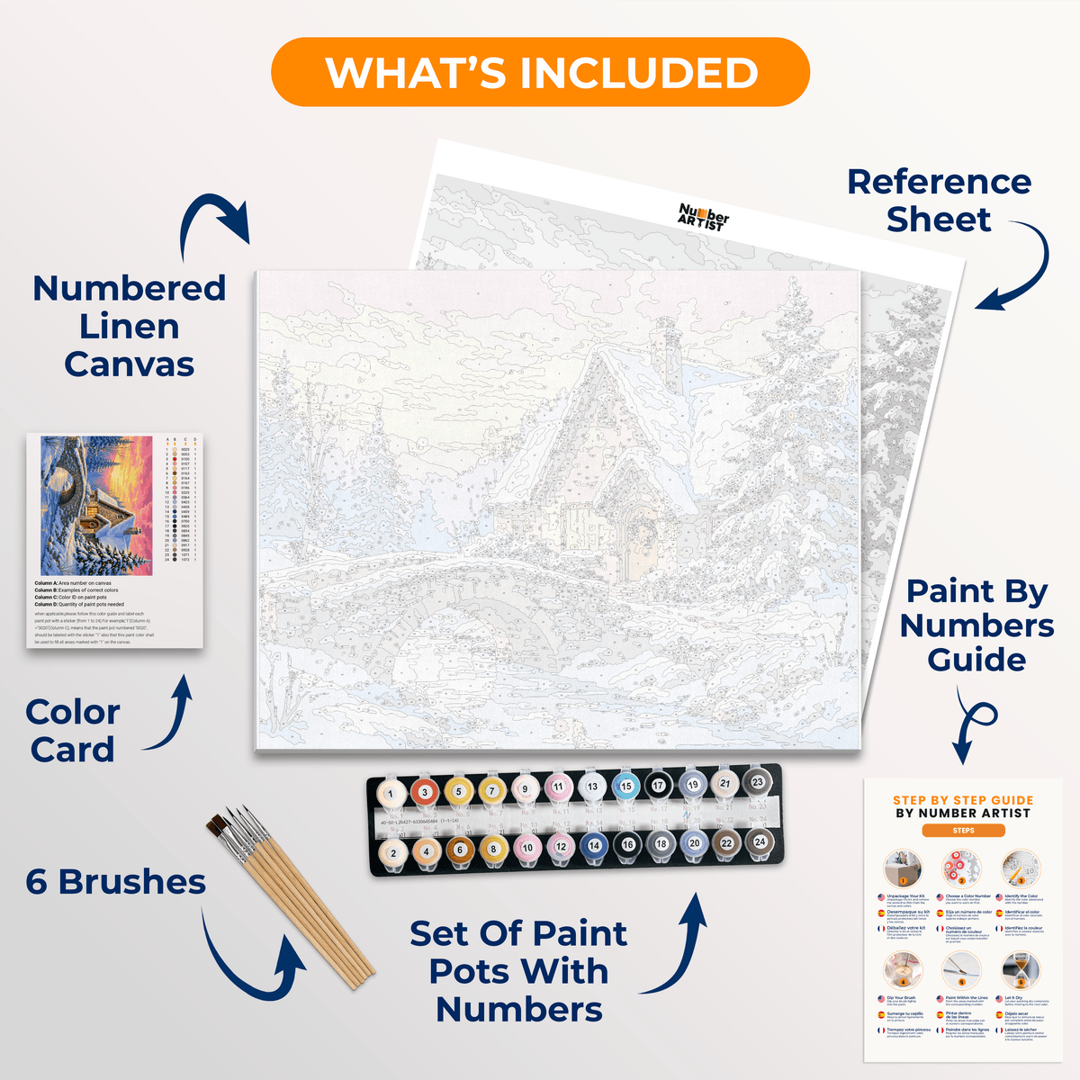 Storybook Morning - Number Artist Paint by Numbers Kits