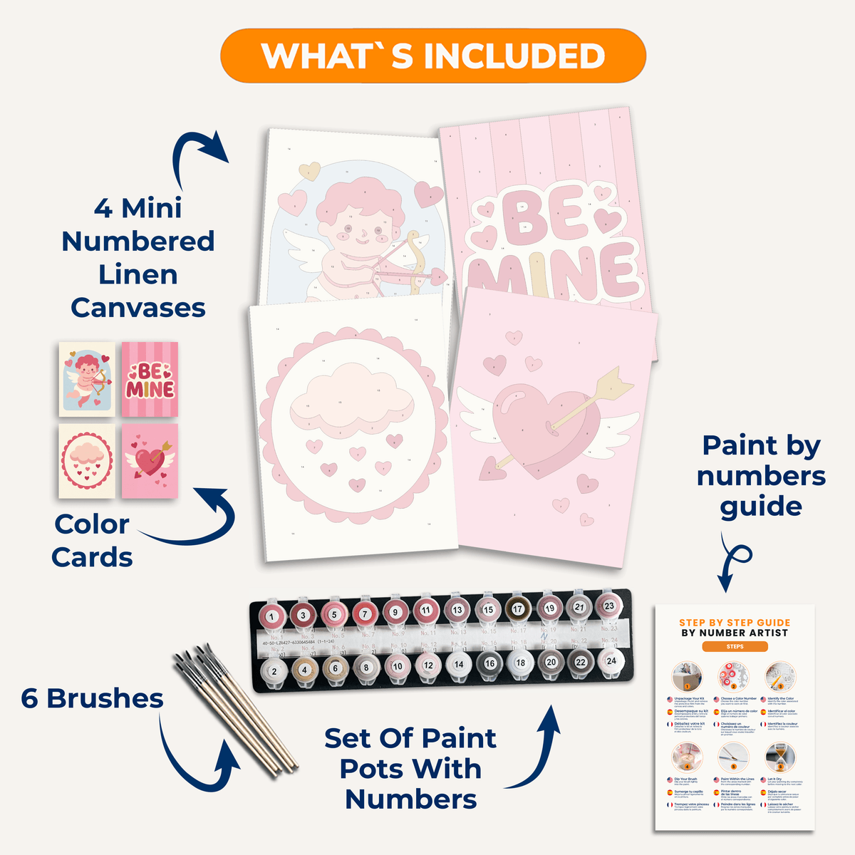 Be Mine - Number Artist Paint by Numbers Kits