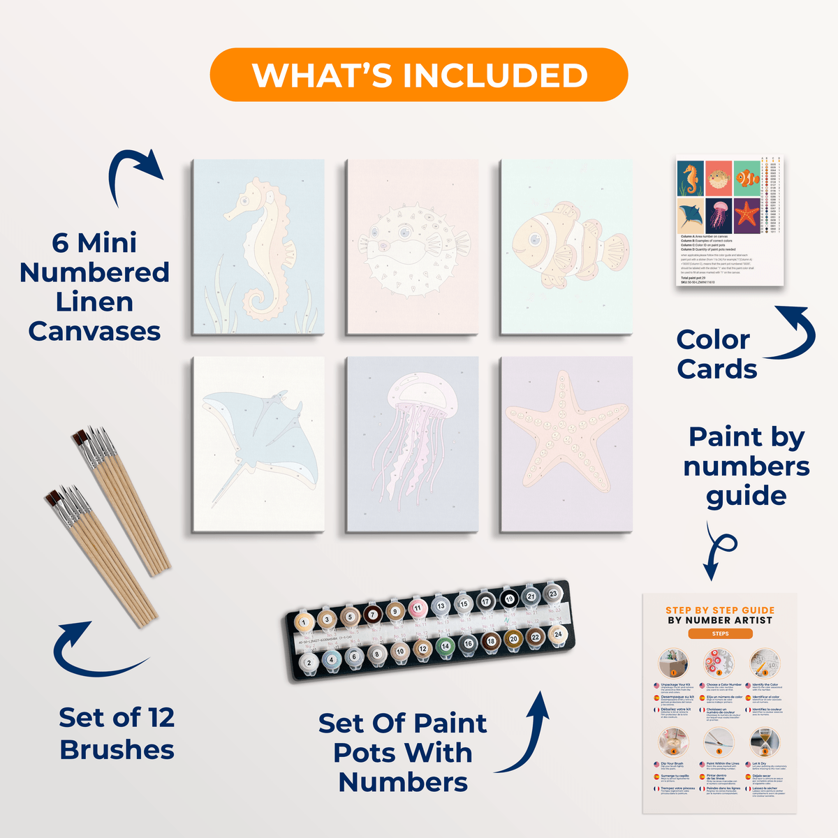 Reef Whispers - Number Artist Paint by Numbers Kits