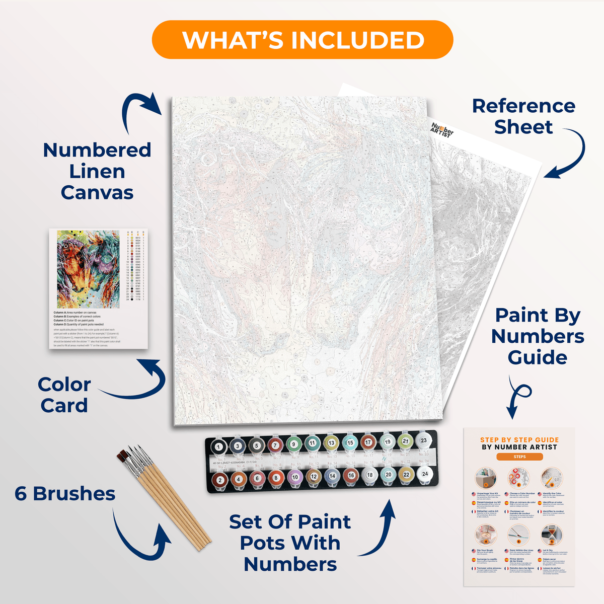 Horse Romance - Number Artist Paint by Numbers Kits