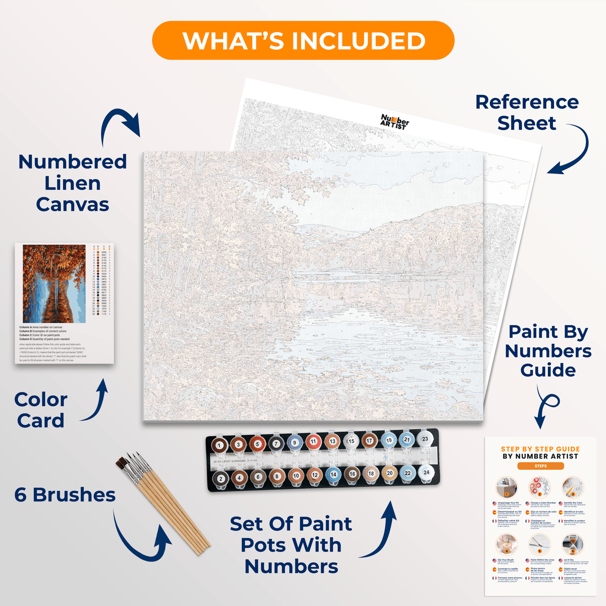 Maple Mirror - Number Artist Paint by Numbers Kits