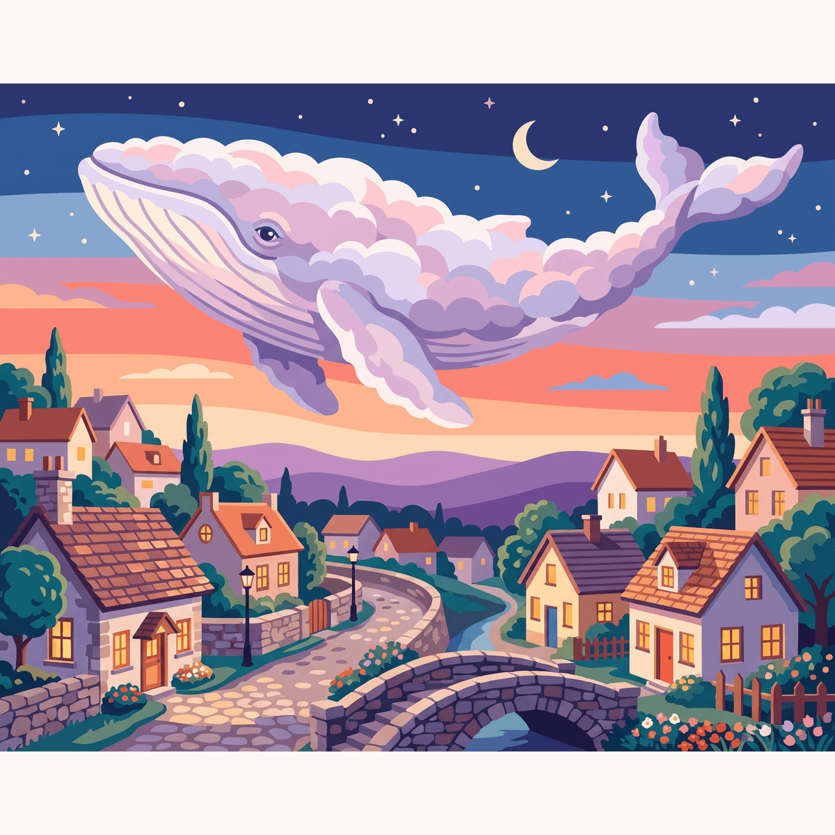 Village Dreams - Number Artist Paint by Numbers Kits