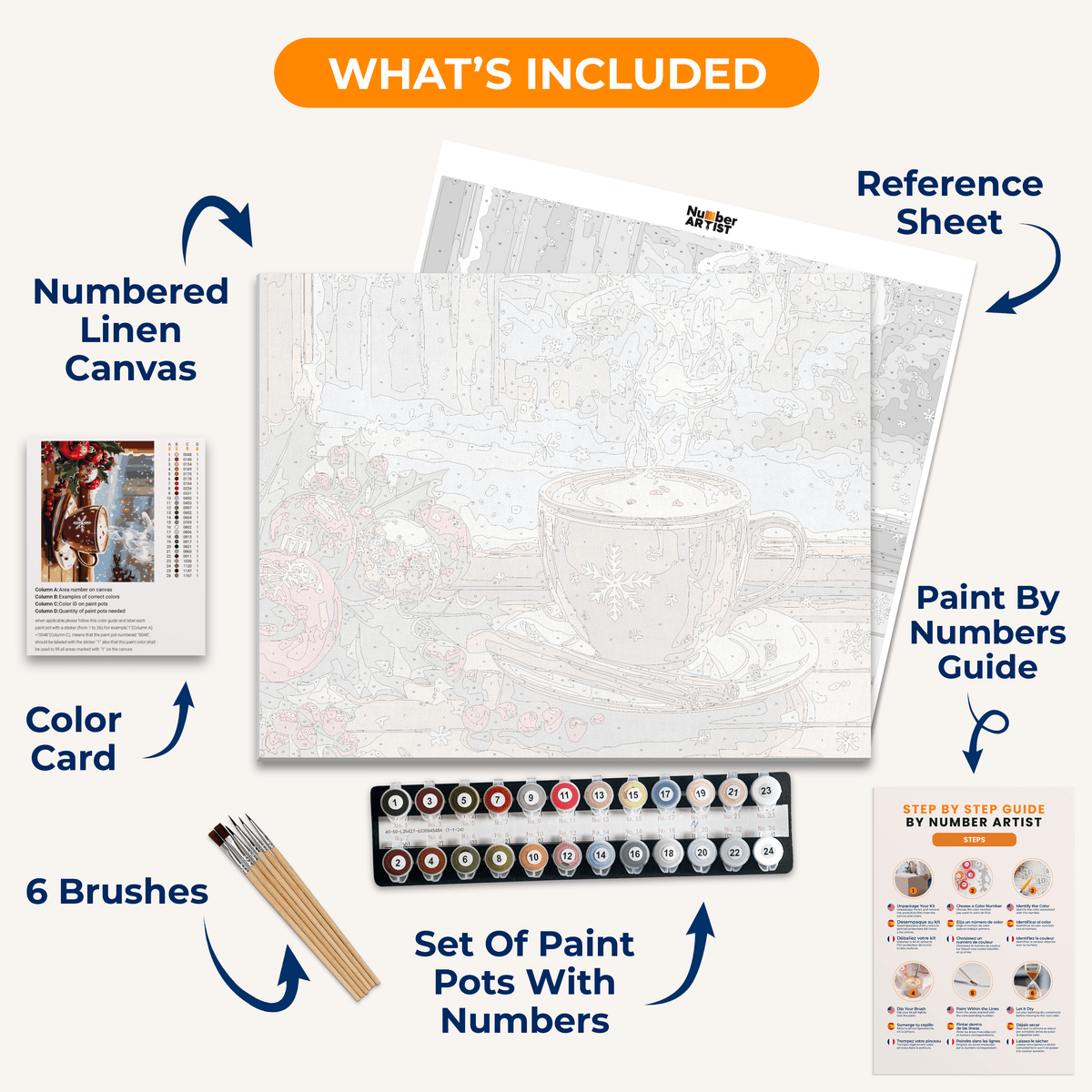 Winter Break - Number Artist Paint by Numbers Kits