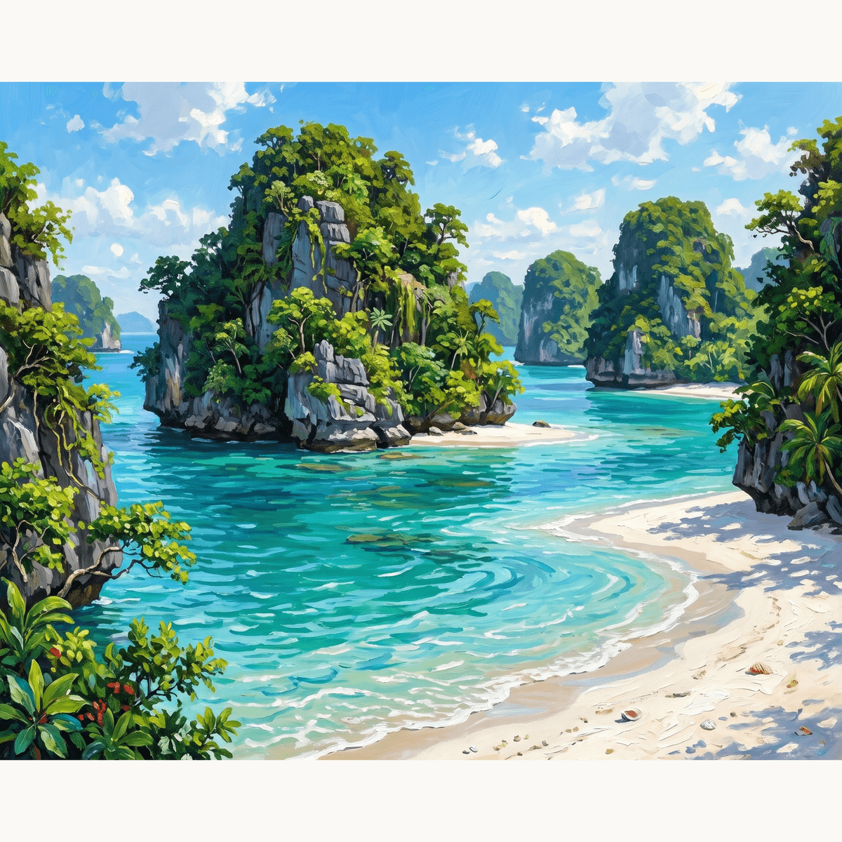 Lagoon Tranquility - Number Artist Paint by Numbers Kits