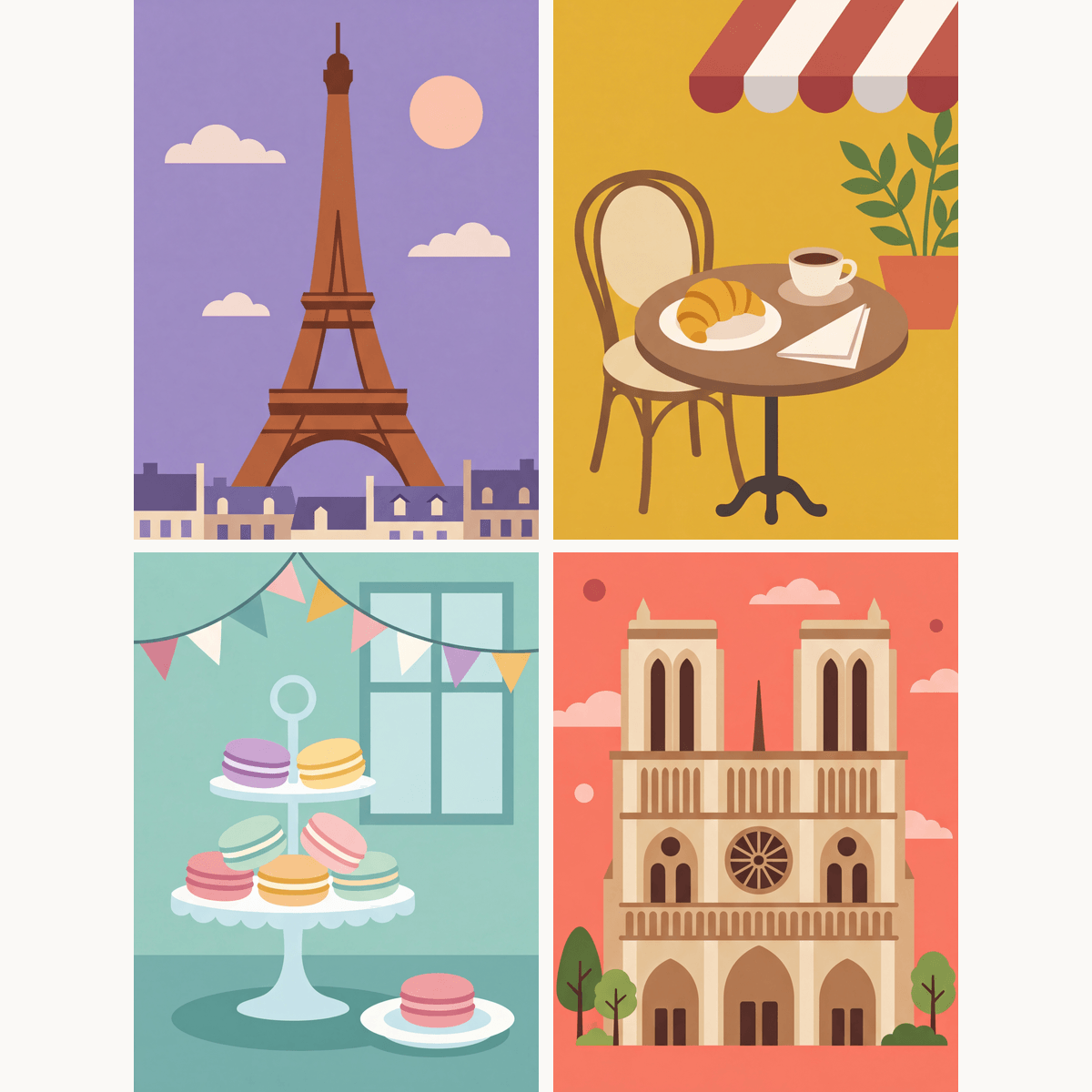 Paris Landmarks - Number Artist Paint by Numbers Kits