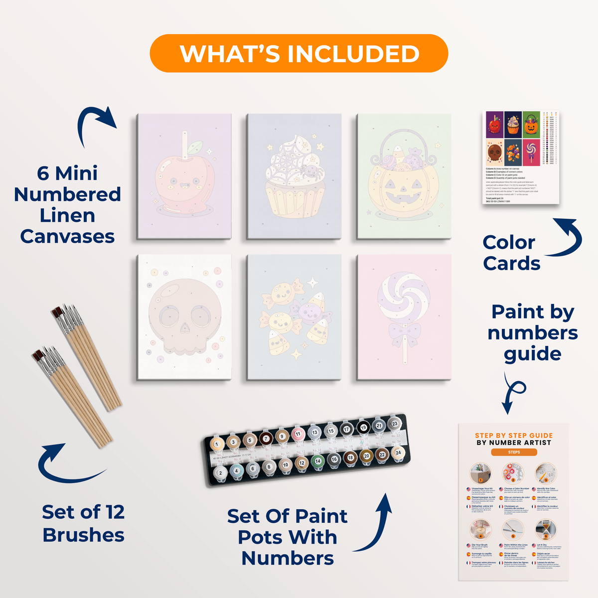 Sugared Spooks - Number Artist Paint by Numbers Kits