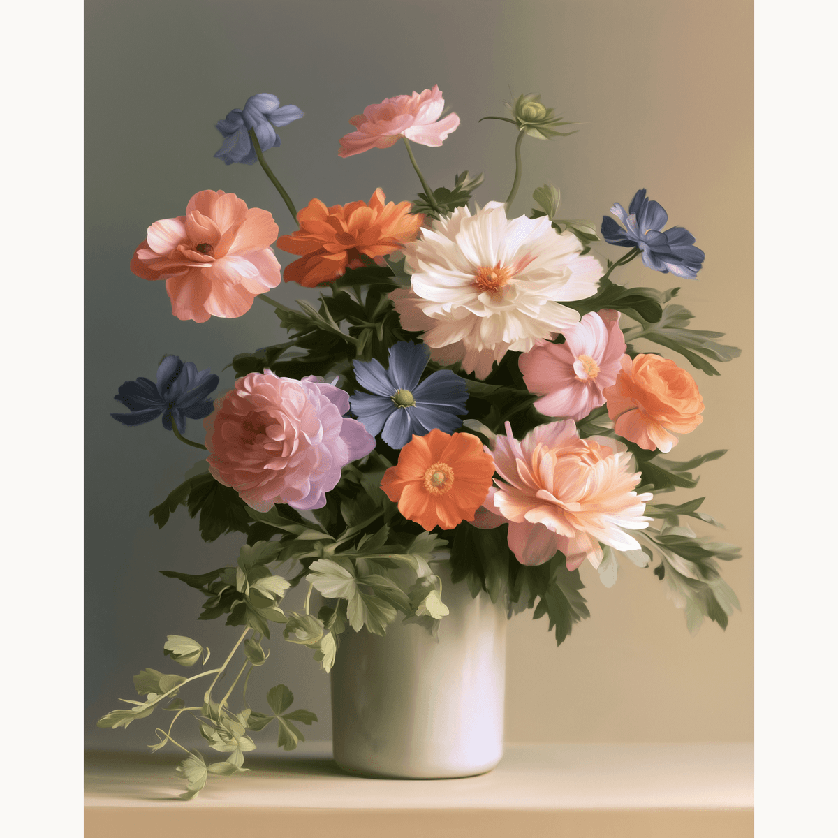Mixed Bouquet - Number Artist Paint by Numbers Kits