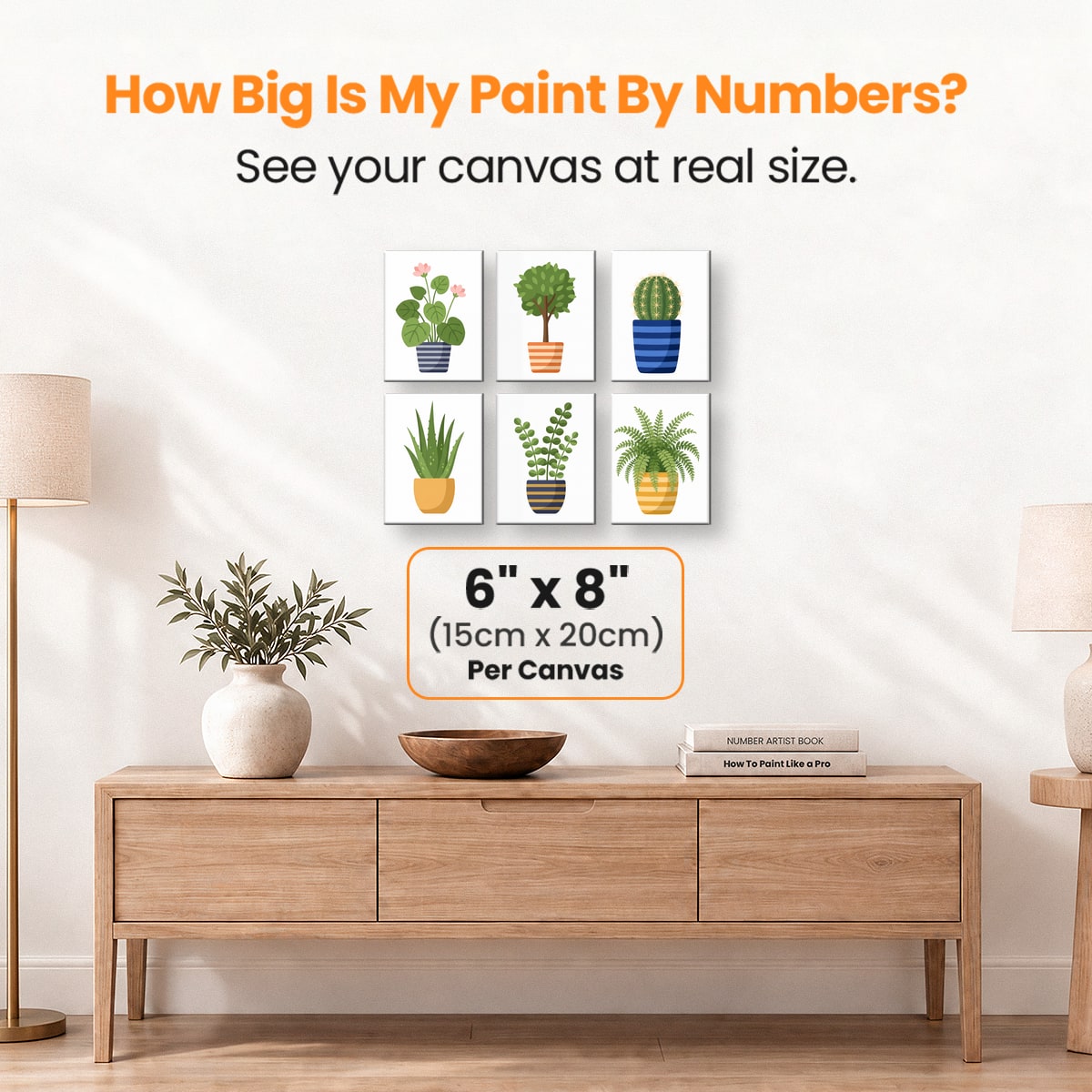 Minimal Greens - Number Artist Paint by Numbers Kits