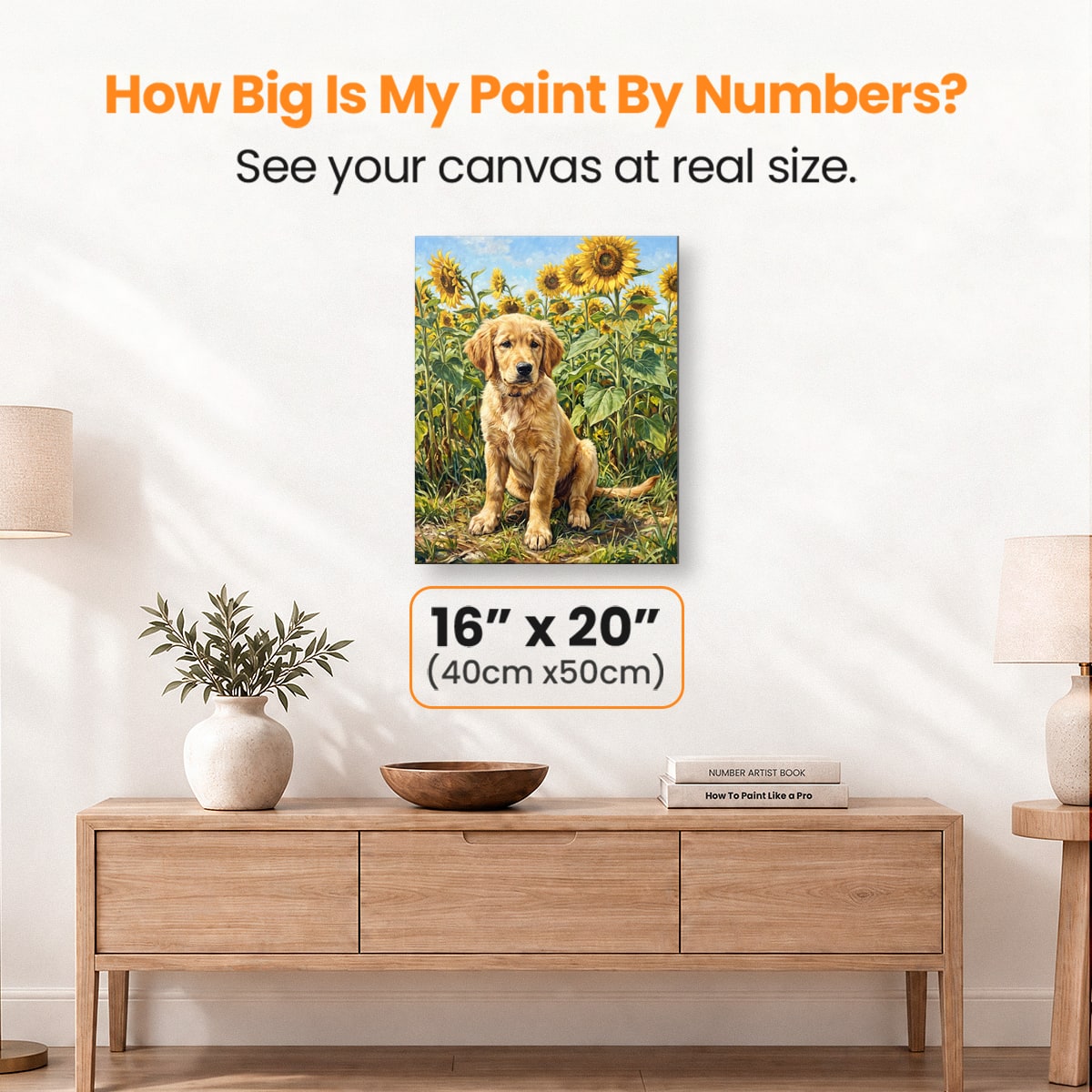 Sunny Puppy Joy - Number Artist Paint by Numbers Kits